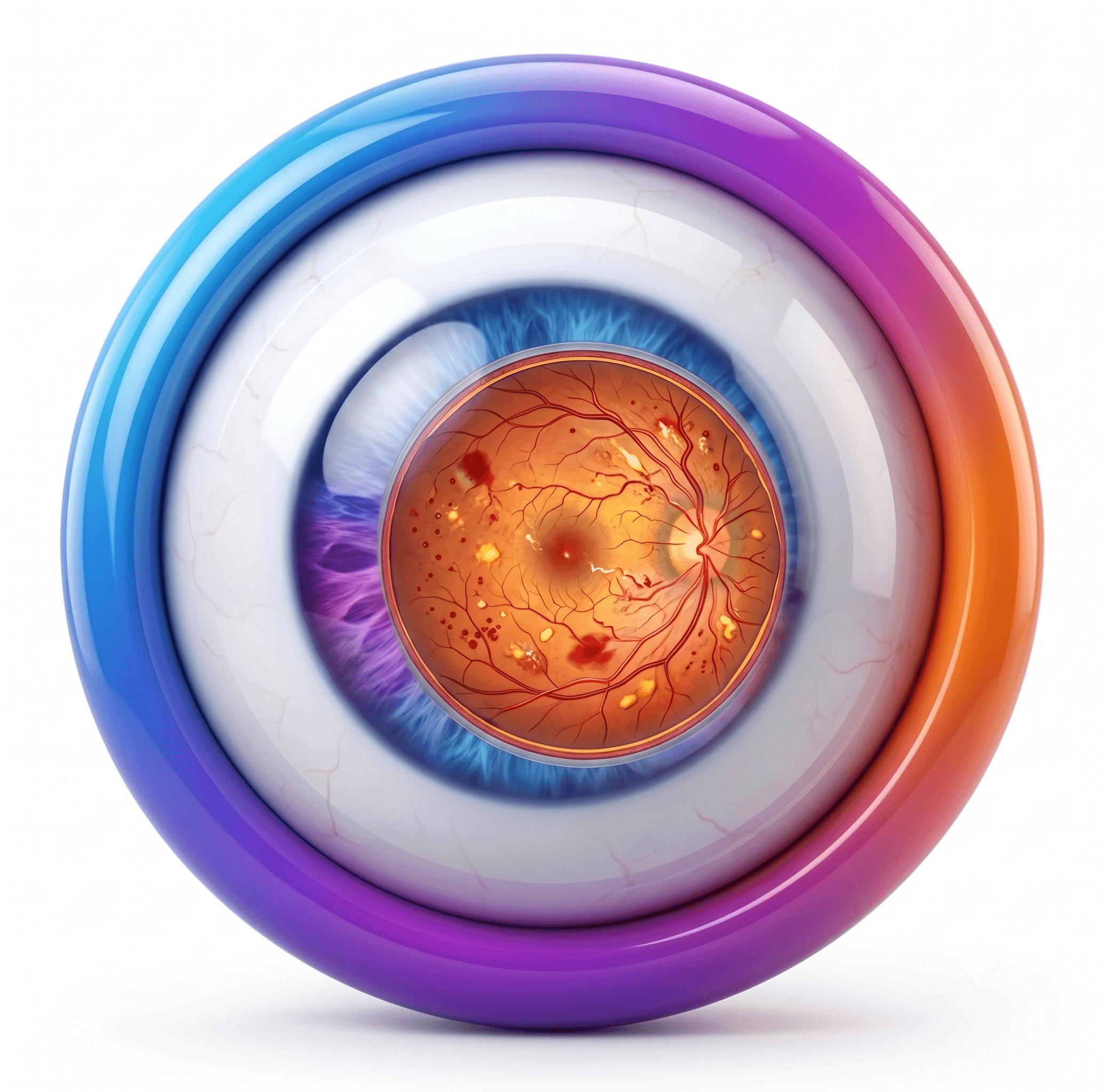 Diabetic Retinopathy 3D icon