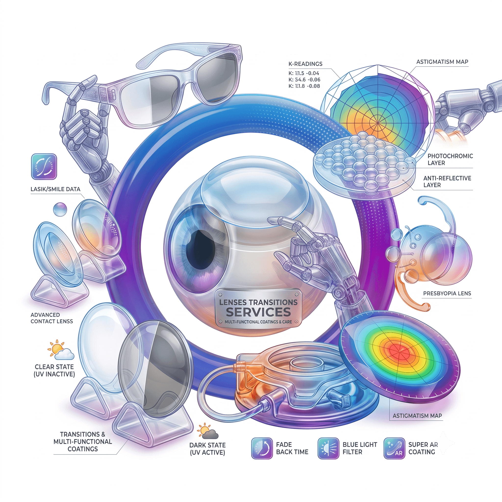 Lenses Transitions 3D icon